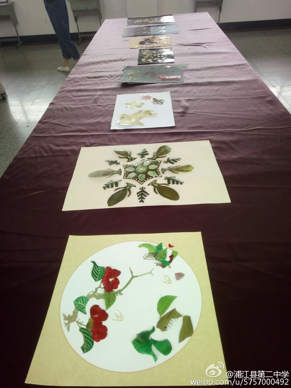 師生麥稈畫作品